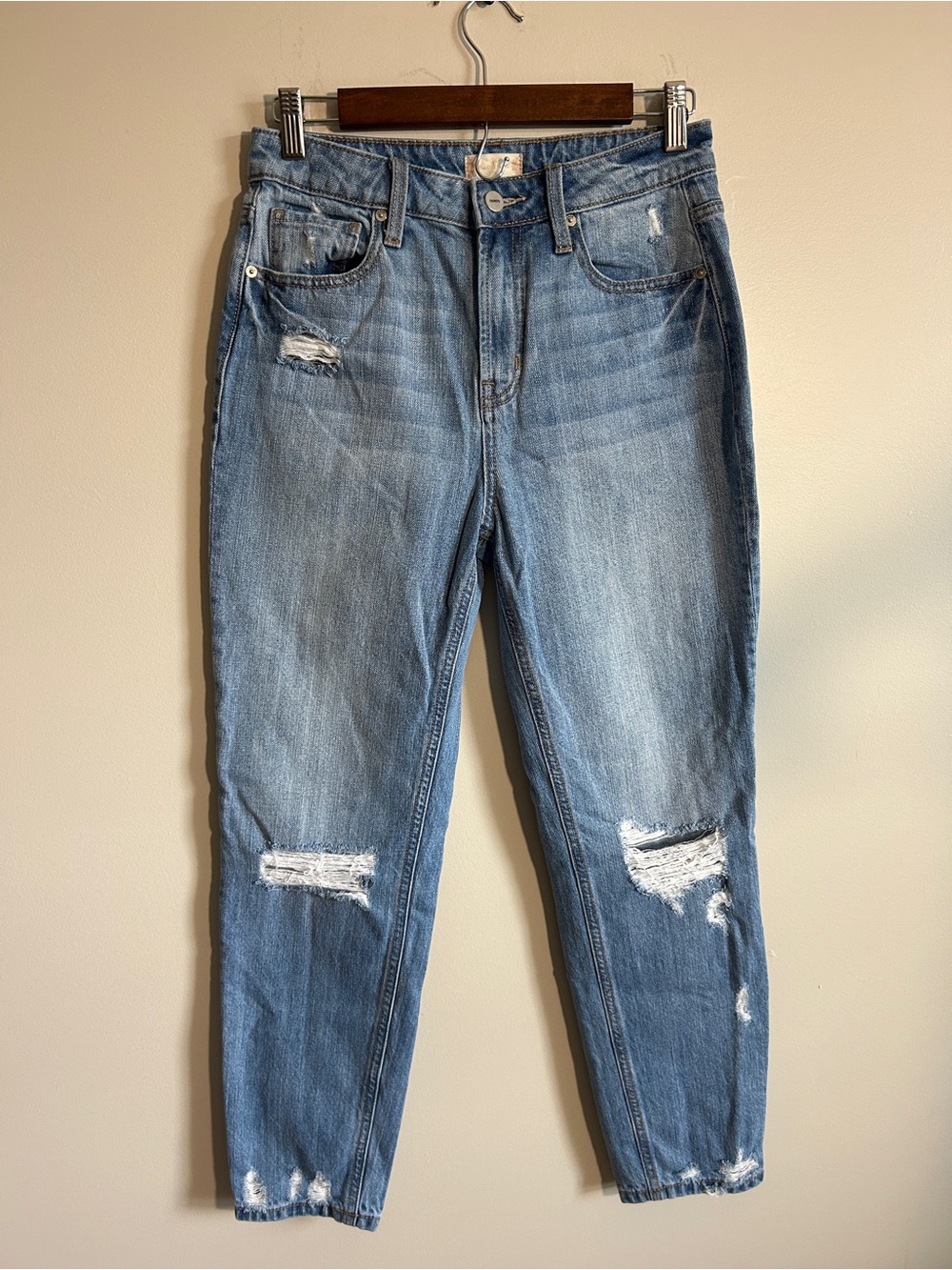 Altar'd State Light Blue Distressed Boyfriend Jeans